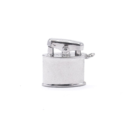 Mid-Century Articulated Lighter Charm in Sterling Silver